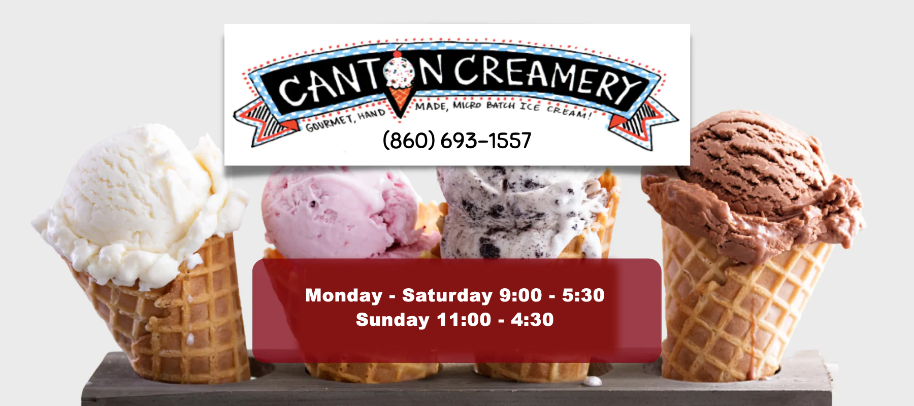 Canton Creamery ice cream at Petals and Paws Canton CT